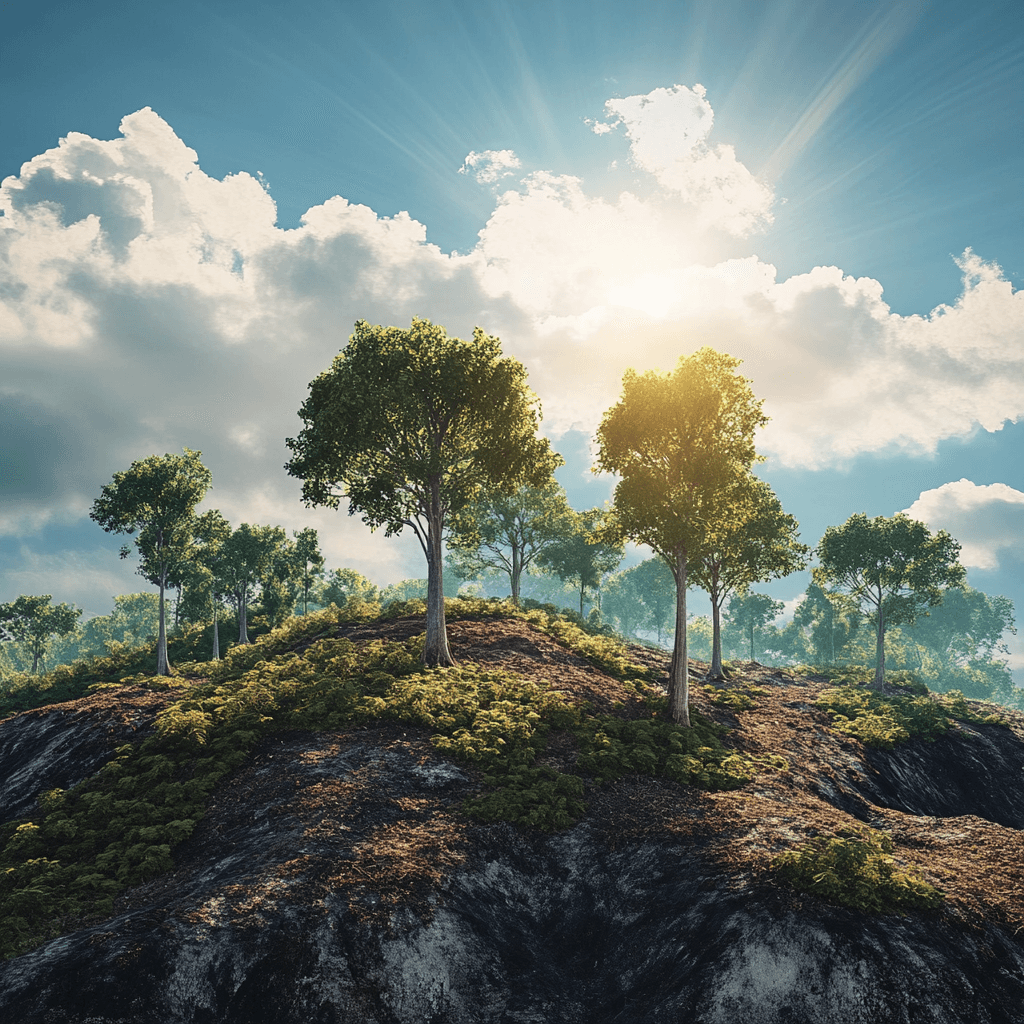 illustration reforestation